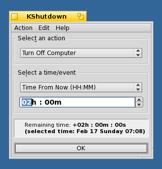 KShutdown 3.0 Beta (Haiku OS)